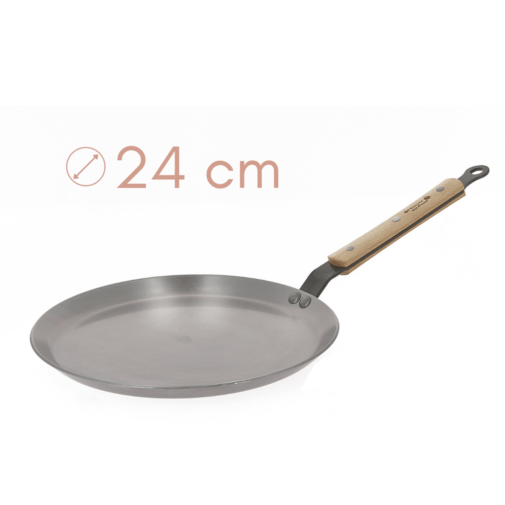 Jeklena ponev za palačinke - 24 cm - MINERAL B BOIS De Buyer - Chef Bruni