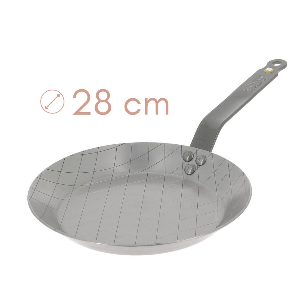 Jeklena ponev za steake - 28 cm MINERAL B De Buyer - Chef Bruni