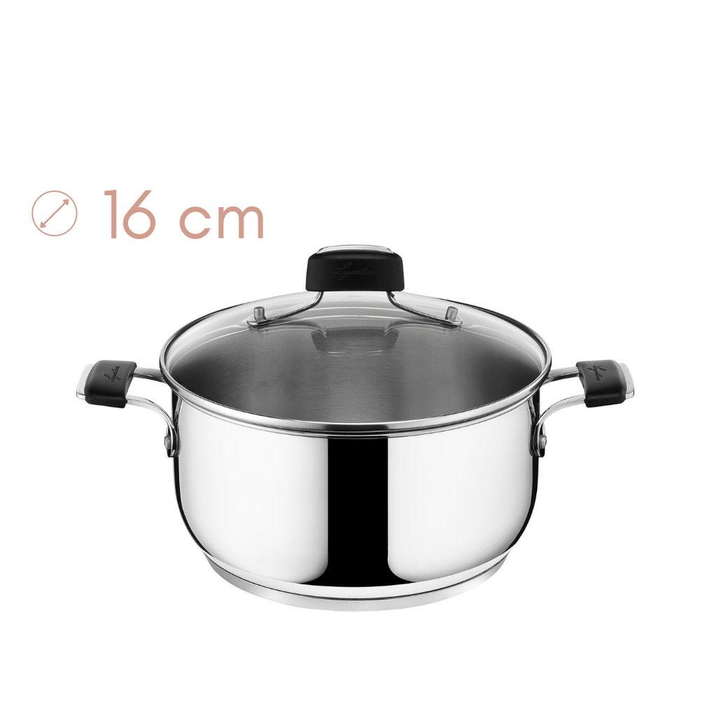 INOX kozica s pokrovko Tempra - 16 cm Lagostina - Chef Bruni